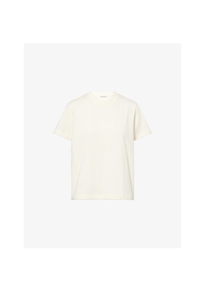 Womens Moncler Picot-Trim Cotton-Jersey T-Shirt
