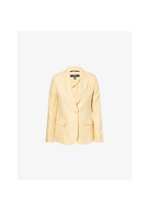 Womens Weekend Max Mara Single-Breasted Linen Blazer