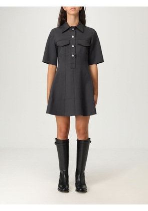 Dress GANNI Woman color Transparent