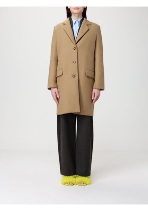 Coat MOSCHINO JEANS Woman color Camel