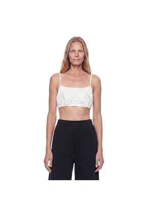 Pleated Cotton Bralette
