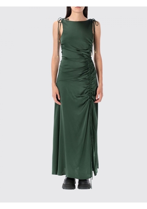 Dress GANNI Woman color Green