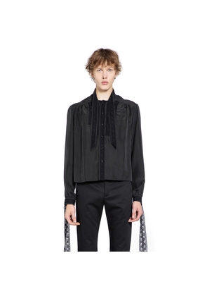 Aesir Cropped Shirt in Silk Habotai