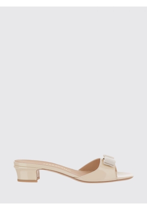 Heeled Sandal FERRAGAMO Woman color Ivory