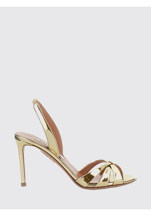Heeled Sandal AQUAZZURA Woman color Gold