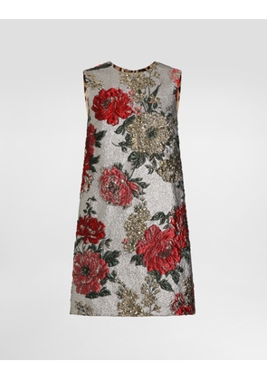Dolce & Gabbana Floral Jacquard Dress - Woman Dresses Multi-colored 38