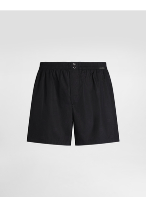 Dolce & Gabbana Logo-print Poplin Boxer Shorts - Man Underwear And Loungewear Multicolor 3