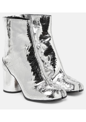 Maison Margiela Tabi metallic leather ankle boot