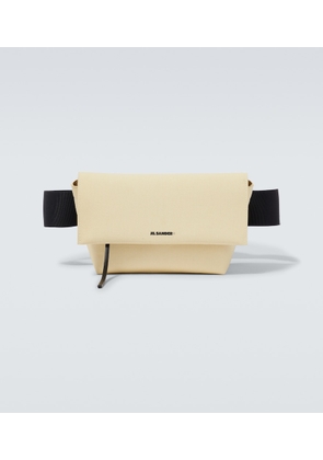 Jil Sander Leather-trimmed canvas belt bag