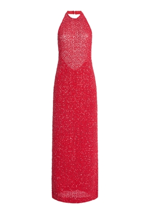 Tove Colette Sequined Midi Halter Dress - Moda Operandi