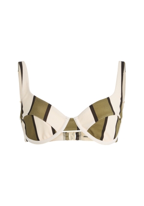 Zulu & Zephyr Striped Bikini Top - Moda Operandi