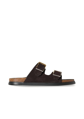 The Row Buckle Slide in Coffee - Brown. Size 36.5 (also in 37, 37.5, 38, 39.5, 40, 41).