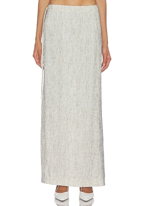 The Row Blum Skirt in White & Black - Grey. Size 0 (also in 2, 4, 6).