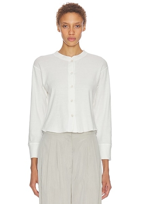The Row Gano Top in White - White. Size L (also in ).