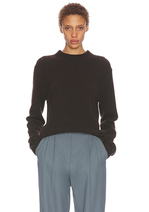 The Row Noval Sweater in Chestnut Brown - Brown. Size L (also in M, S, XS).