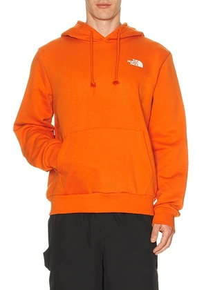 The North Face Evolution Box Nse Regular Hoodie in Lava Red - Burnt Orange. Size L (also in M, S, XL/1X, XXL/2X).