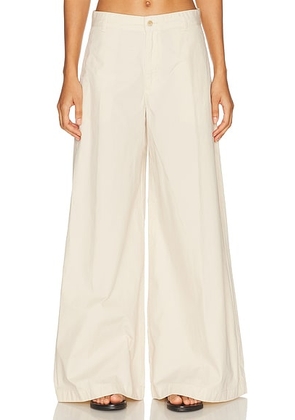 Polo Ralph Lauren Poplin Wide Leg Pant in Sand - Beige. Size 0 (also in 4, 6, 8).