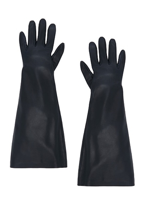 Saint Laurent Long Gloves in Navy - Navy. Size 6.5 (also in ).