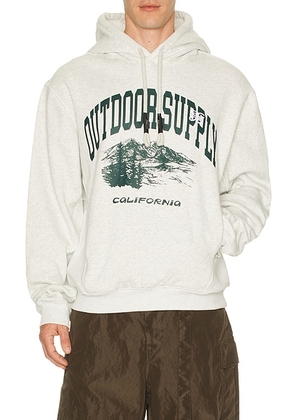 RC Outdoor Supply Outdoor Supply Hoodie in Heather Grey - Grey. Size L (also in M, S, XL/1X).