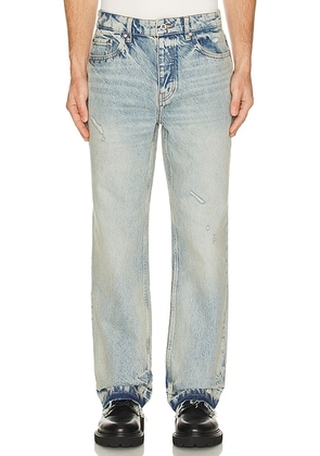 REPRESENT x Guns N' Roses Denim Jeans in Light Vintage Blue - Blue. Size 30 (also in 31, 32, 33, 34, 36).