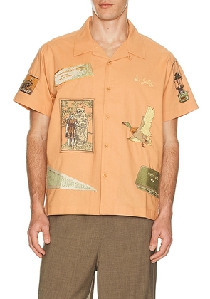 Samuel Zelig Trail Camp Shirt in Sunset - Orange. Size L (also in M, S, XL/1X, XXL/2X).