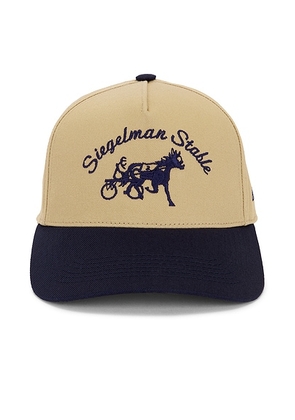 Siegelman Stable Five Panel Hat in Khaki & Navy - Multi. Size all.