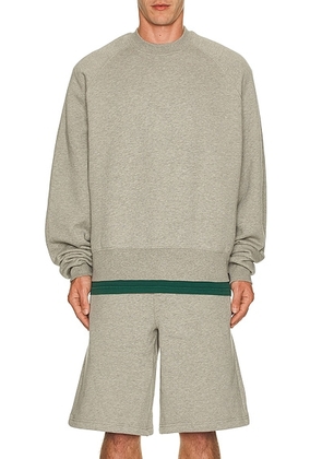 WAO The Crew Sweatshirt in Heather Grey - Grey. Size XS (also in ).