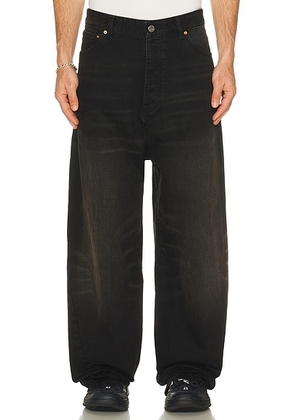 VETEMENTS Spiral Jeans in Night Black - Black. Size 30 (also in 32, 34).