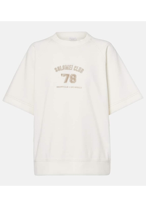 Brunello Cucinelli Logo patch-applique cotton jersey T-shirt
