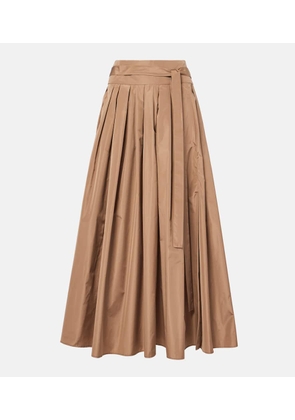 'S Max Mara Gea pleated tafeta maxi skirt