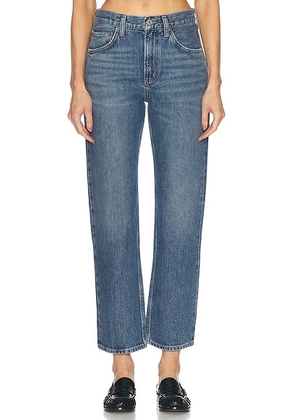 AGOLDE Valen Mid Rise Vintage Straight Jeans in Essence - Denim-Medium. Size 28 (also in ).