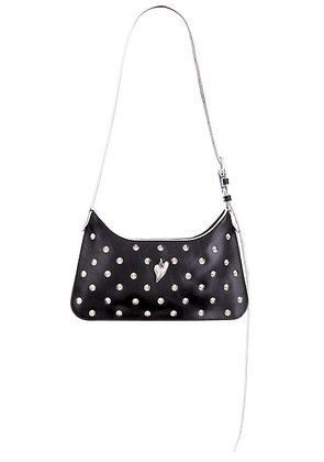 Acne Studios Platt Mini Studs Shoulder Bag in Black - Black. Size all.