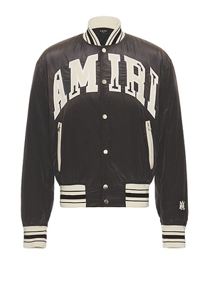Amiri Sun Faded Bomber in Black - Charcoal. Size M (also in ).