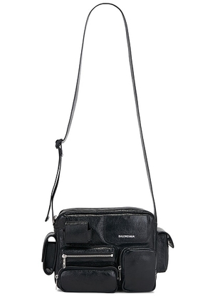 Balenciaga Superbusy Camera Bag in Black - Black. Size all.