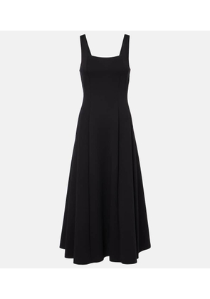 'S Max Mara Platani pleated cotton-blend midi dress