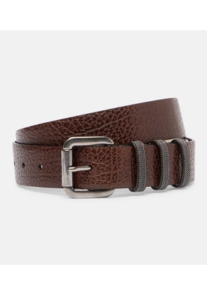 Brunello Cucinelli Monili leather belt