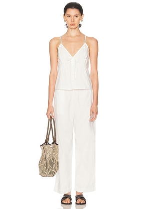 Deiji Studios for FWRD For Fwrd Tuck Long Pant Set in White - White. Size XS (also in L).