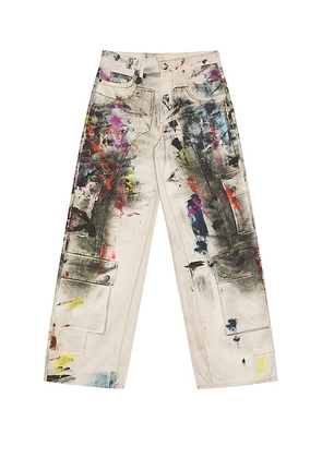 Acne Studios 1981 Painter Decorator Trouser in White & Multi - White. Size XL/1X (also in ).