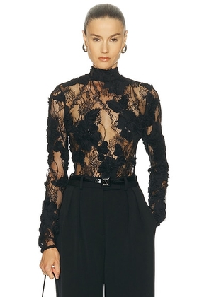 AKNVAS Freja Lace Top in Black - Black. Size 4 (also in ).