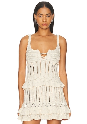 Isabel Marant Etoile Neves Top in Ecru - Cream. Size 36 (also in 38, 40, 42).