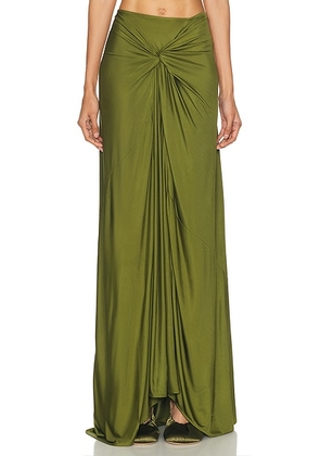 Dries Van Noten Humila Skirt in Green - Green. Size S (also in ).