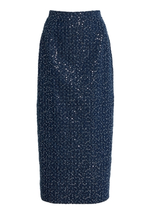Michael Kors Collection Sequined Denim Midi Pencil Skirt - Moda Operandi