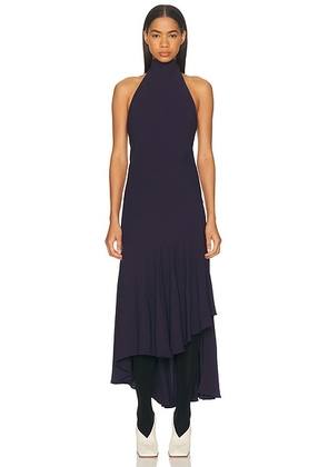 ALAÃA Asymmetric Dress in Aubergine - Purple. Size 34 (also in 36, 38, 40).