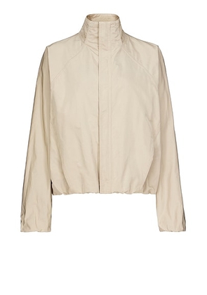 ALAÃA Windbreaker Jacket in Sable - Beige. Size 40 (also in ).