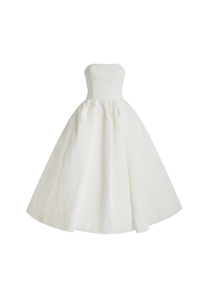 Carolina Herrera Strapless Midi Dress - Moda Operandi