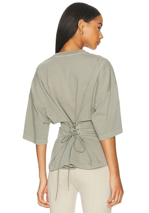 AGOLDE Ellery Tee Shirt in Drab - Grey. Size L (also in XS, S, M, XL).