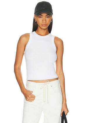 AGOLDE Leigh Tank Top in White - White. Size L (also in XS, S, M, XL).