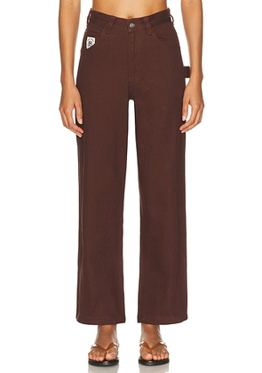 BODE Twill Knolly Brook Trouser in Brown - Brown. Size 26 (also in ).