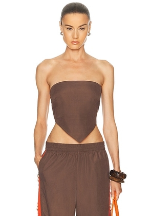 Eliou Brazilia Top in Brown & Red - Brown. Size M/L (also in ).