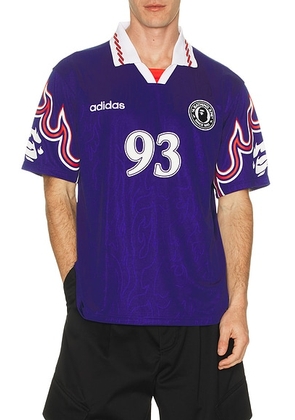 Adidas Originals x Bape Flame Football Jersey in Japan Blue - Blue. Size XS (also in ).